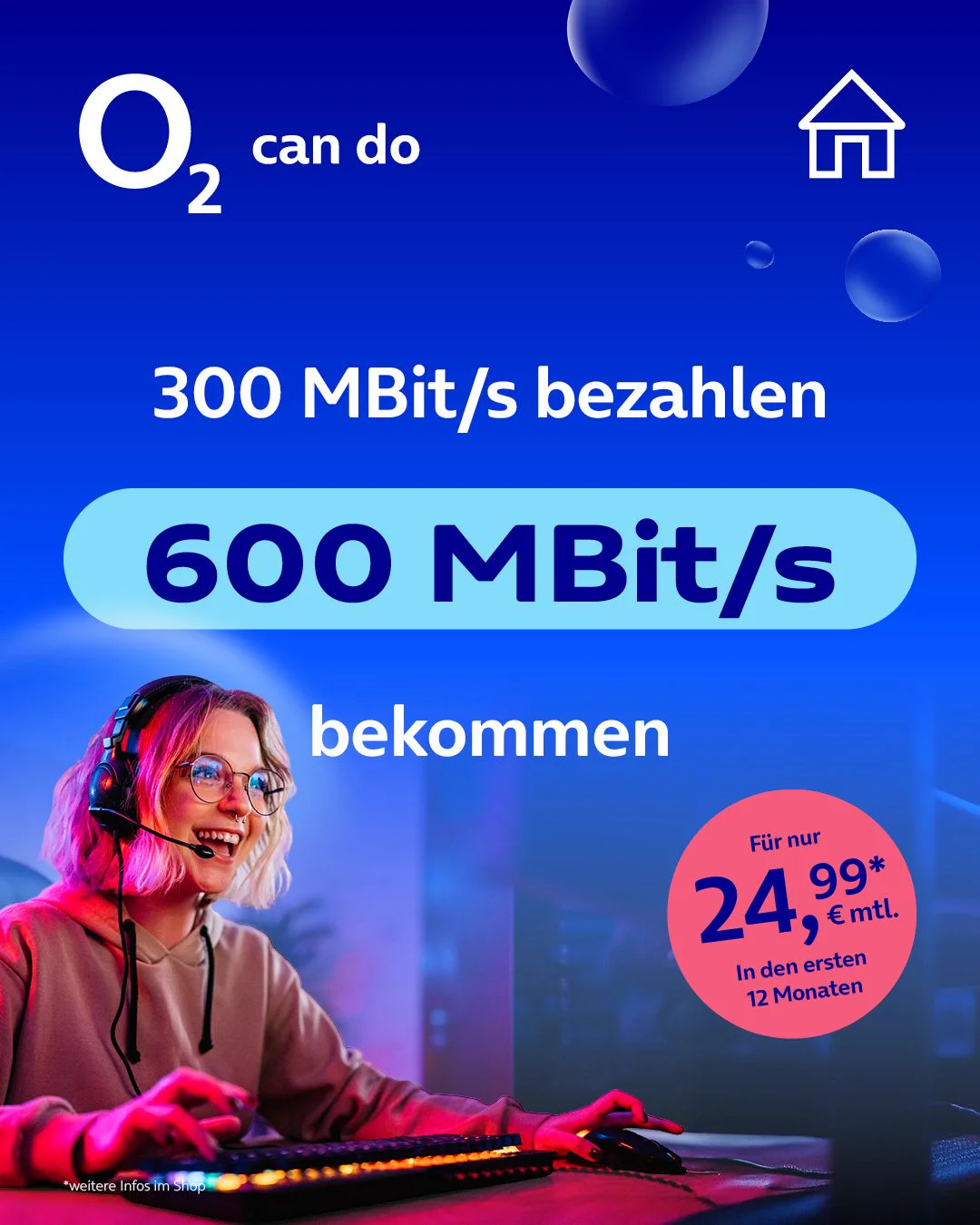 o2 Internet zuhause – 600 Mbit/s Kabel