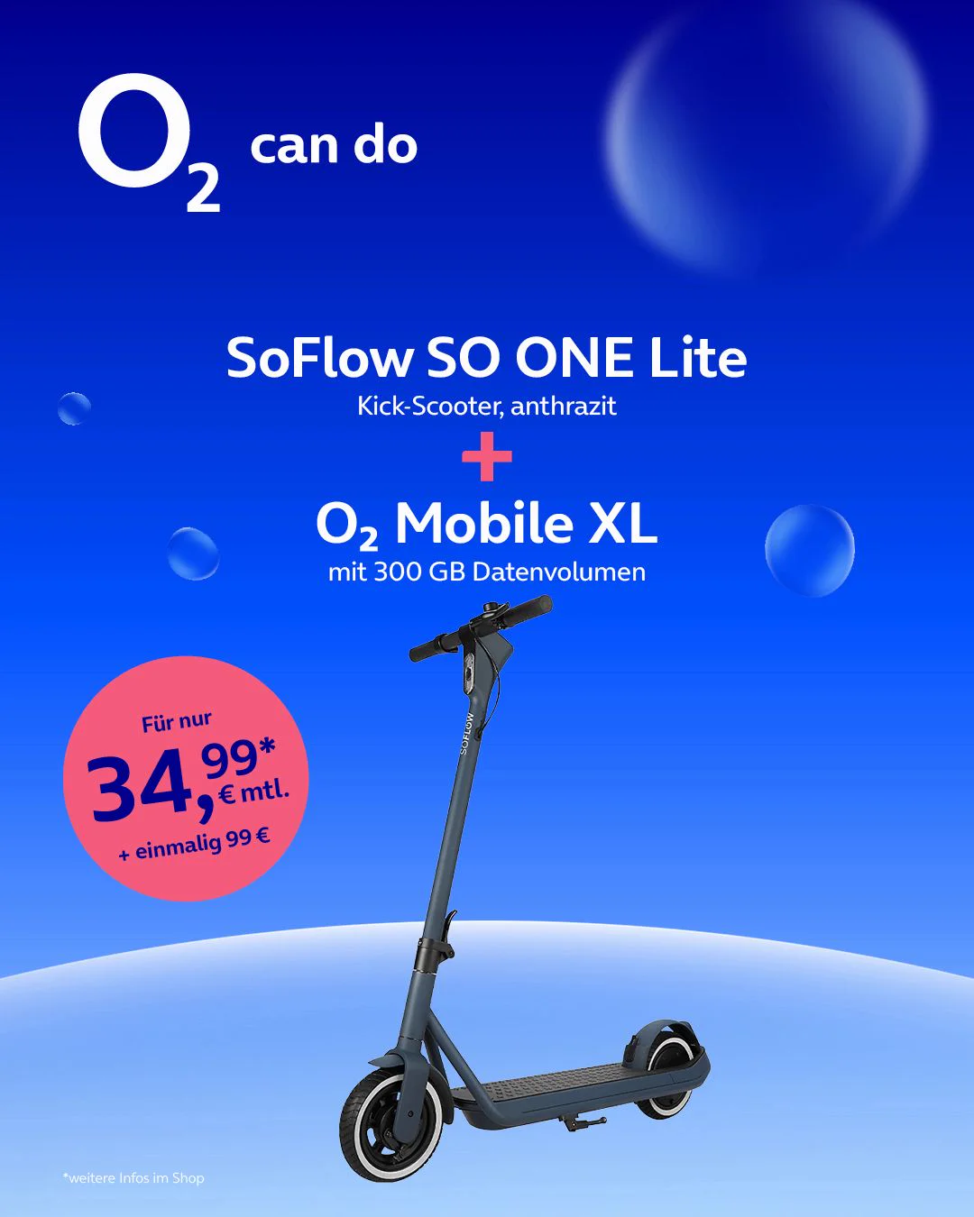 SoFlow E-Scooter als Zugabe mit o2 Blue XL