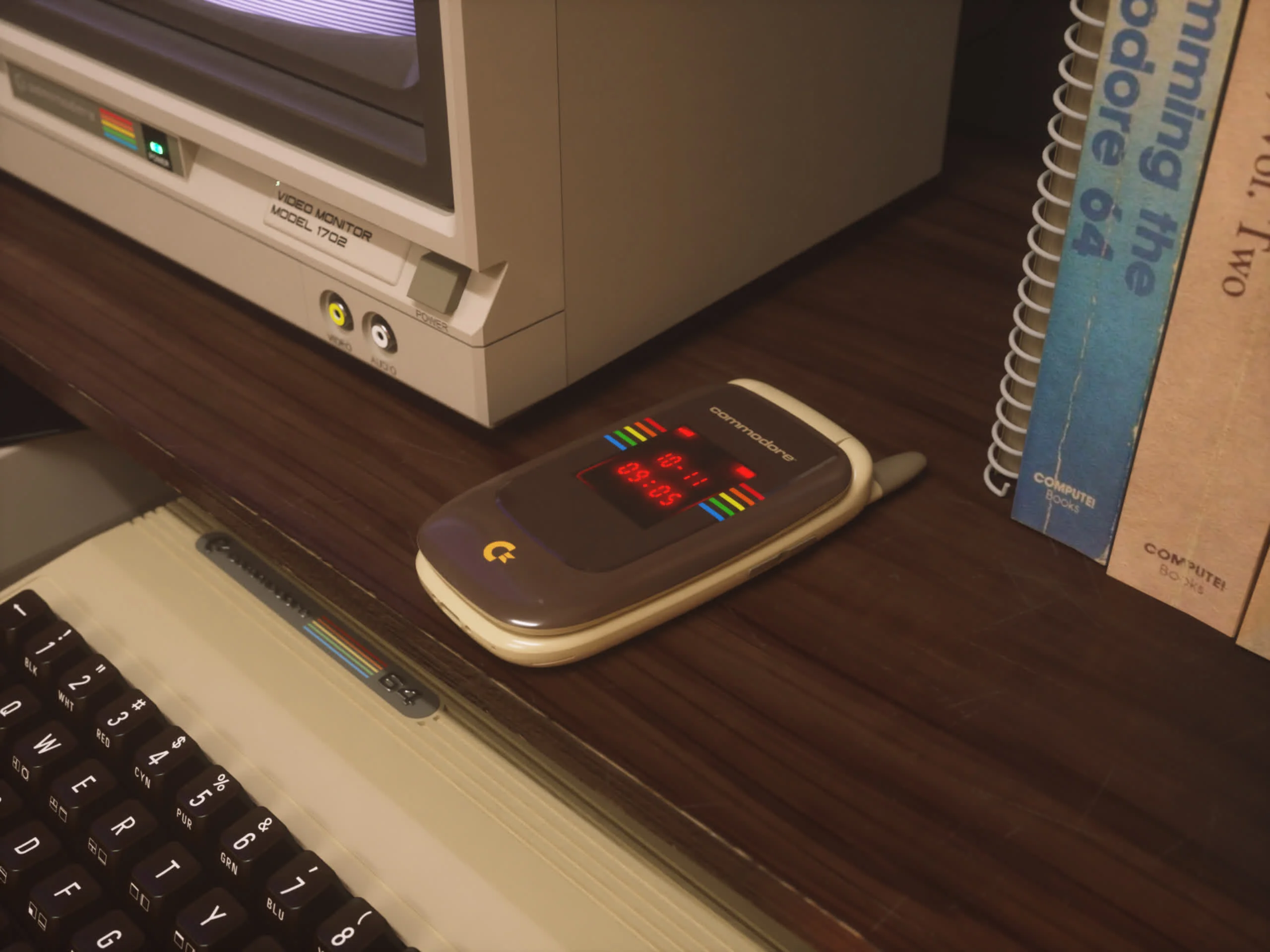 Retro-Klapphandy Commodore Callback 8020 – Linux, kein Social Media, 48MP Kamera