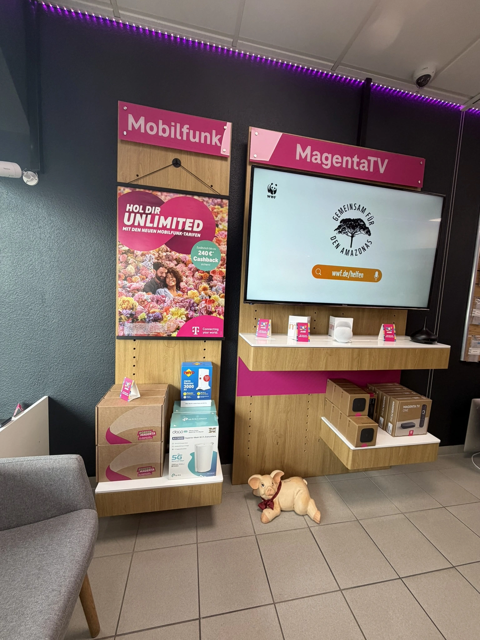 Beratungsbereich im greem-pc & Handy Shop Obertshausen