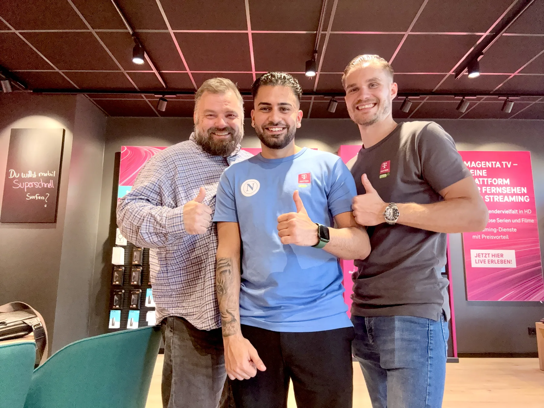 Das greem-Team im Shop Mühlheim am Main